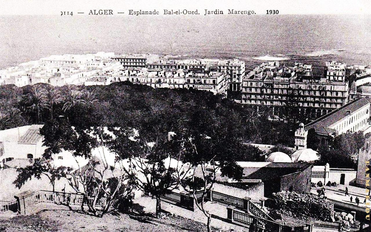 Alger - Esplanade Bab-el-Oued et Jardin Marengo - 1930.jpg